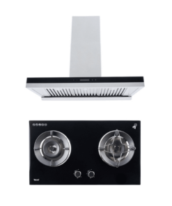 SET เครื่องดูดควันแบบติดผนัง รุ่น TNP HD 90-N3 และ เตาแก๊ส 2 หัวเตา แบบฝังเฟอร์นิเจอร์ รุ่น TNP HB 207846 GB