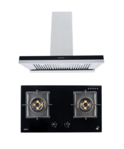 SET เครื่องดูดควันแบบติดผนัง รุ่น TNP HD 90-N3 และ เตาแก๊ส 2 หัวเตา แบบฝังเฟอร์นิเจอร์ รุ่น TNP HB SOMI 2073 GB