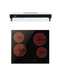 SET เครื่องดูดควันแบบมาตรฐาน รุ่น TNP HDS 6048 DG และ เตาเซรามิคไฟฟ้า 4 หัวเตา แบบฝังเฟอร์นิเจอร์ รุ่น TNP VT 4060 MN