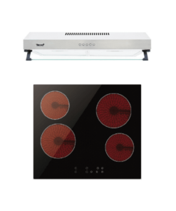 SET เครื่องดูดควันแบบมาตรฐาน รุ่น TNP HDS 6048 MN และ  เตาเซรามิคไฟฟ้า 4 หัวเตา แบบฝังเฟอร์นิเจอร์ รุ่น TNP VT 4060 MN