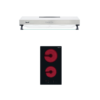 SET เครื่องดูดควันแบบมาตรฐาน รุ่น TNP HDS 6048 MN และ  เตาเซรามิคไฟฟ้า 2 หัวเตา แบบฝังเฟอร์นิเจอร์ รุ่น TNP VT 302 DG