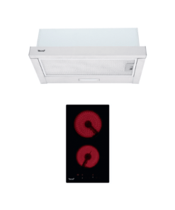 SET เครื่องดูดควันแบบมาตรฐาน รุ่น TNP HD 60 SL PO และ เตาเซรามิคไฟฟ้า 2 หัวเตา แบบฝังเฟอร์นิเจอร์ รุ่น TNP VT 302 DG