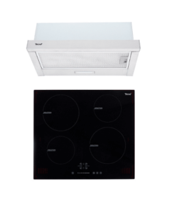 SET เครื่องดูดควันแบบมาตรฐาน รุ่น TNP HD 60 SL PO และ เตาแม่เหล็กไฟฟ้า 4 หัวเตา แบบฝังเฟอร์นิเจอร์ รุ่น TNP ID 4060 DG