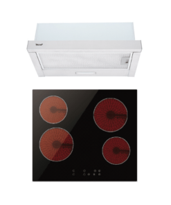 SET เครื่องดูดควันแบบมาตรฐาน รุ่น TNP HD 60 SL PO และ เตาเซรามิคไฟฟ้า 4 หัวเตา แบบฝังเฟอร์นิเจอร์ รุ่น TNP VT 4060 MN