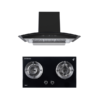 SET เครื่องดูดควันแบบกระโจม รุ่น TNS HD 90 MA/B และ เตาแก๊ส 2 หัวเตา แบบฝังเฟอร์นิเจอร์ รุ่น TNP HB 207846 GB