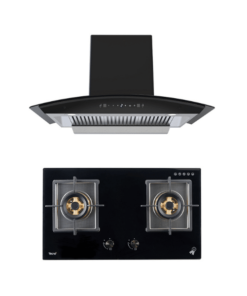 SET เครื่องดูดควันแบบกระโจม รุ่น TNS HD 90 MA/B และ เตาแก๊ส 2 หัวเตา แบบฝังเฟอร์นิเจอร์ รุ่น TNP HB SOMI 2073 GB