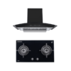 SET เครื่องดูดควันแบบกระโจม รุ่น TNS HD 90 MA/B และ เตาแก๊ส 2 หัวเตา แบบฝังเฟอร์นิเจอร์ รุ่น TNP HB FLORA 2 GBT