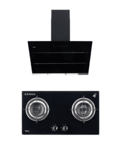 SET เครื่องดูดควันแบบกระโจม รุ่น TNP HD 90 SLOPE B และ เตาแก๊ส 2 หัวเตา รุ่น TNS HB JET GB