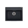 อ่างล้างจานแกรนิต 1 หลุม แบบฝัง Tecnoplus รุ่น TNP 584621 (BLACK) ขนาด 58 ซม. ลึก 21 ซม.