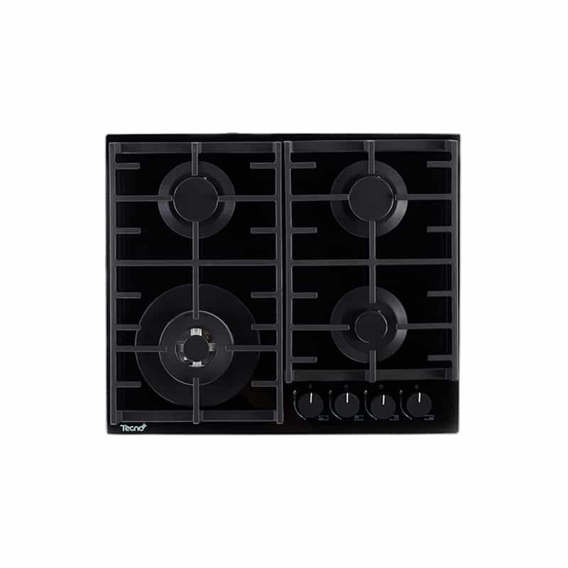 เตาแก๊ส 4 หัวเตา แบบฝังเฟอร์นิเจอร์ Tecnoplus รุ่น TNP HB 4060 GBB กระจกนิรภัย
