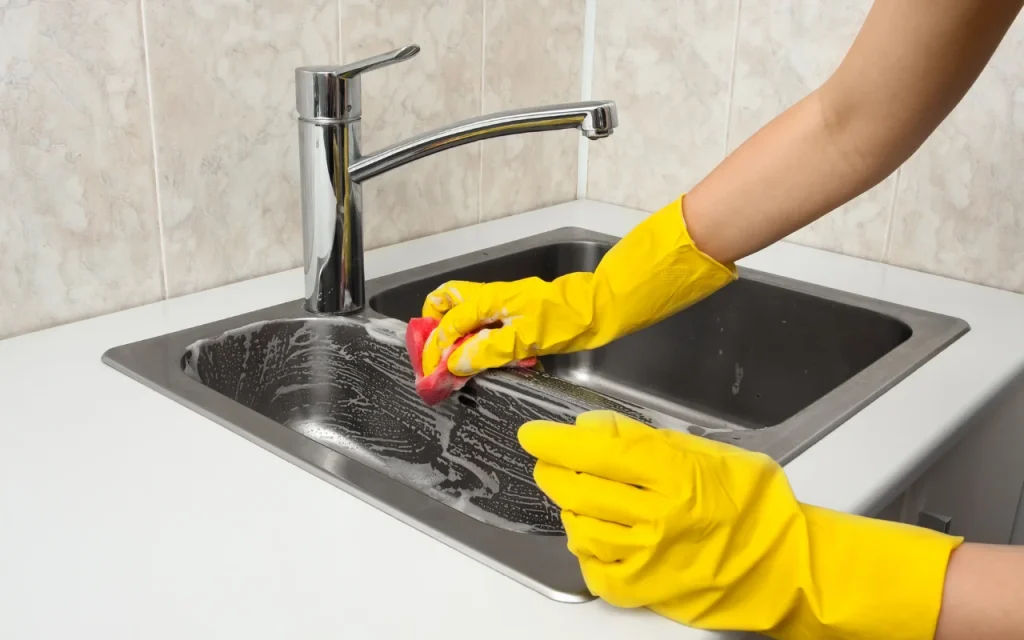 ใช้ฟองน้ำ